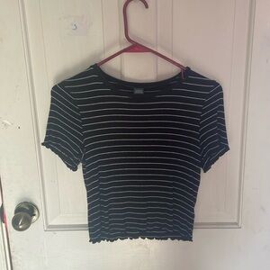 Black shirt with white stripes from Wild Fable